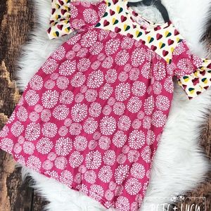 Mixed Patterns Short Sleeve Dress